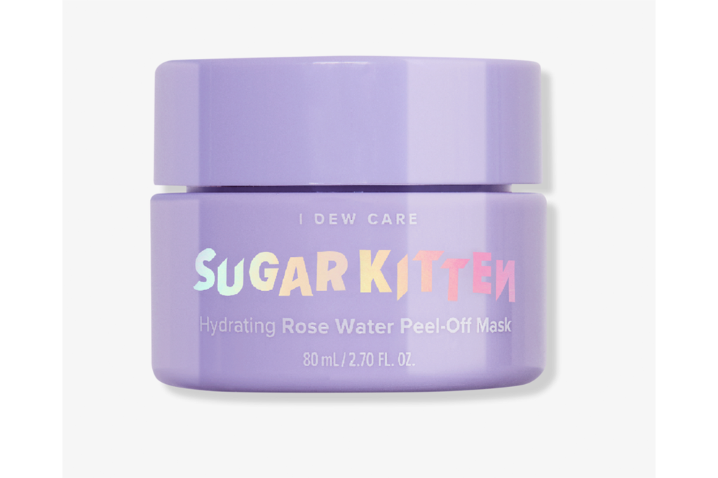 Face mask in a purple jar