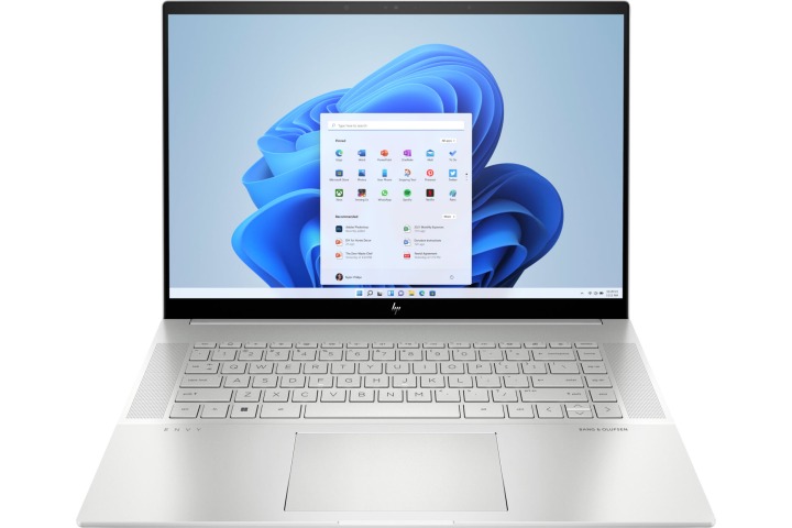 HP Envy 16 front view showing display and keyboard deck.