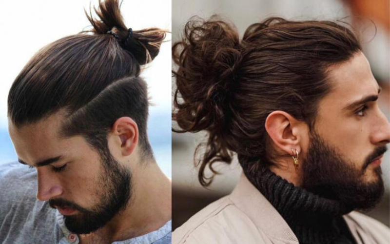 Kiá»u tóc nam Äẹp Man bun