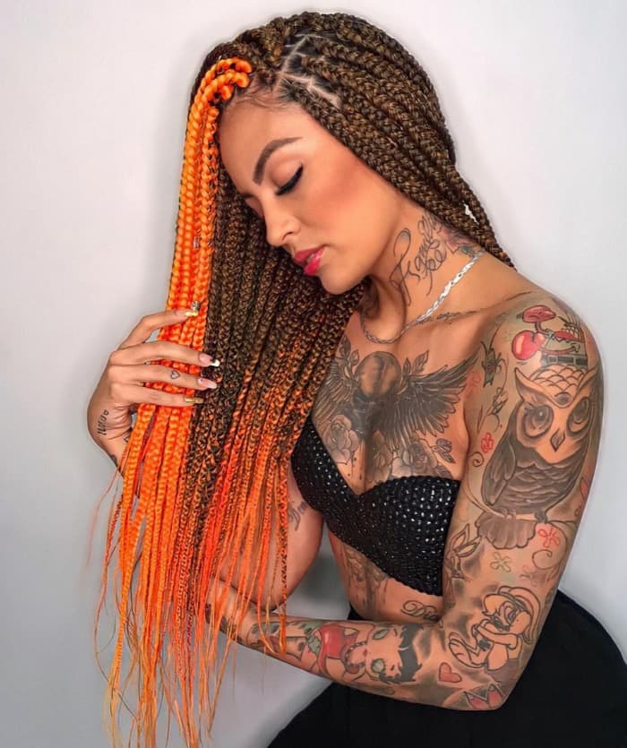 Long Knotless Braids