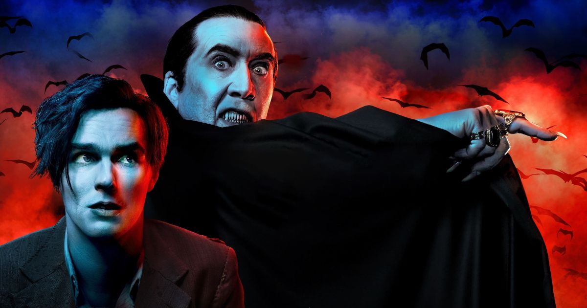 Nicholas Hoult and Nicolas Cage in Renfield (2023)