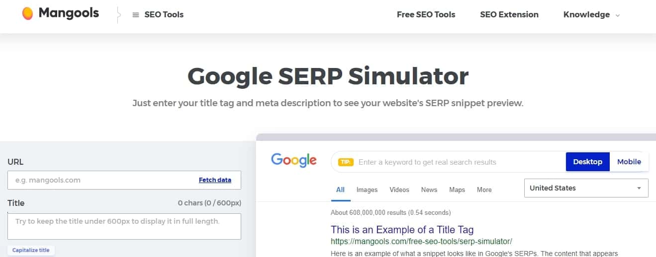 Pháº§n má»m Google SERP Simulator