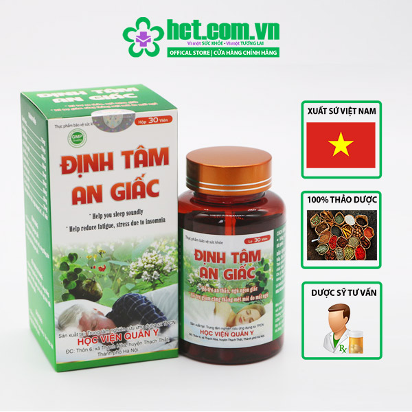 Viên uống Định Tâm An Giấc của Học Viện Quân Y