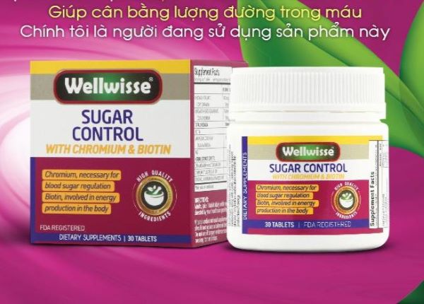 Wellwisse Sugar Control Với Chromium & Biotin