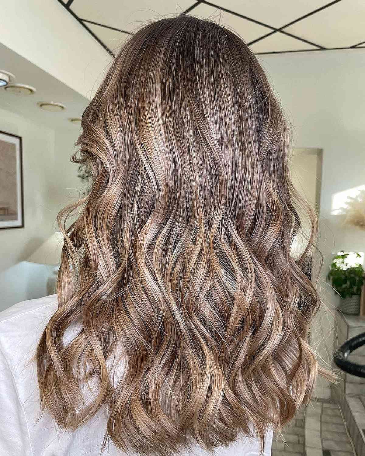 Red Copper Balayage with a Root Melt